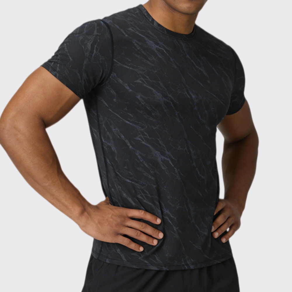 T Shirt Tight Fit - تي شيرت صيفي للرجال سريع الجفاف